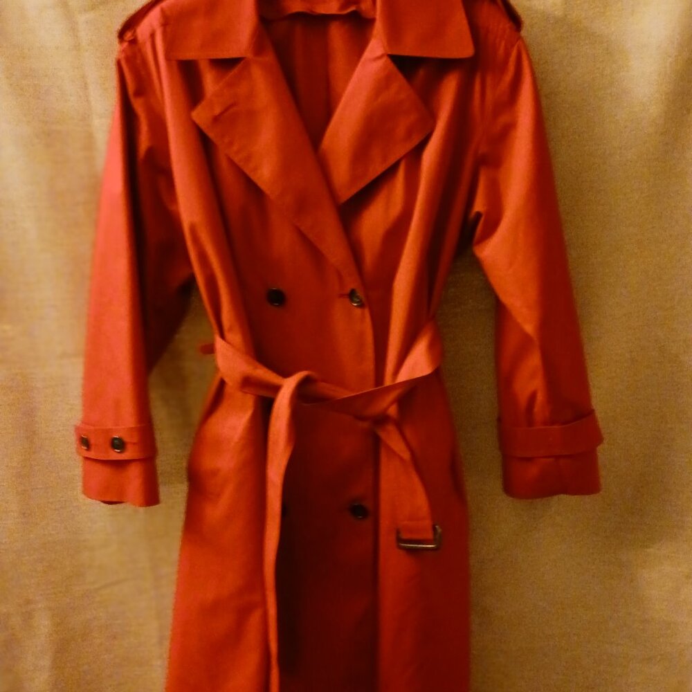 Vintage London Fog Women's Double Breast Trench Coat Sz 10